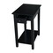 International Concepts Rectangle Narrow End Table, 22 W, 14 L, 25 in H, Wood, Black OT46-2214 - alternate 4